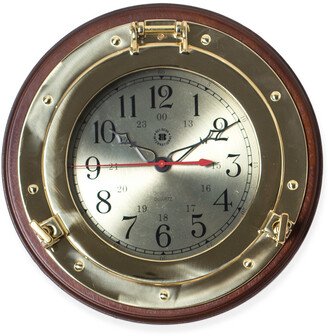 Brass Porthole Quartz Clock-AA