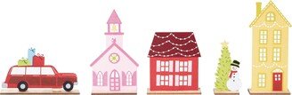 Gallerie II Christmas Village Felt Figurine Set of 5 - Set of 5