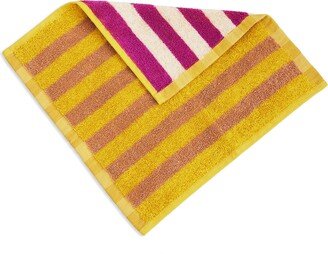 Meadow Stripe Cotton Terry Washcloth