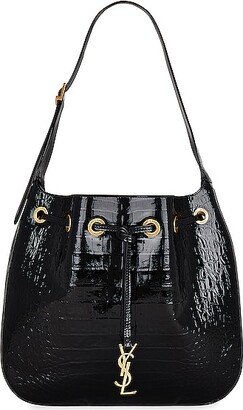 Medium Paris VII Hobo Bag in Black