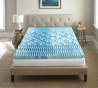 Henredon 3 Gellux Gel Infused Cooling Foam Mattress Topper, Twin