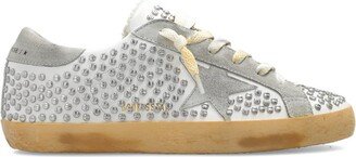 Super Star Embellished Lace-Up Sneakers