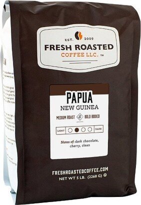 Fresh Roasted Coffee, Papua New Guinea Coffee, Medium Roast Whole Bean - 5lb