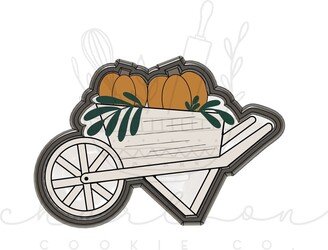 Wheelbarrow With Pumpkins Cookie Cutter