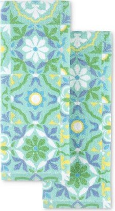 Worn Tiles Kitchen Towel Set 2-Pack