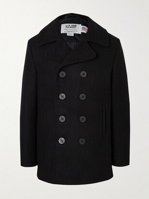 Melton Wool-Blend Peacoat