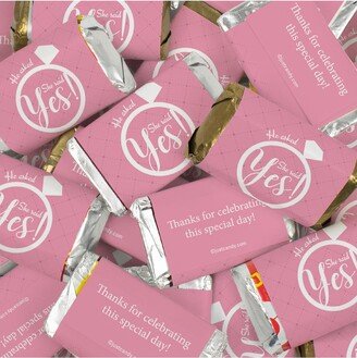 Just Candy 164 Pcs Pink Bridal Shower Candy Party Favors Hershey's Miniatures Chocolate