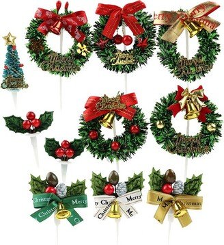 O'Creme Christmas Cake Toppers, Set of 11