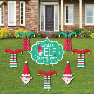 Big Dot Of Happiness Elf Squad - Lawn Decor - Kids Elf Christmas & Birthday Yard Signs - Set of 8