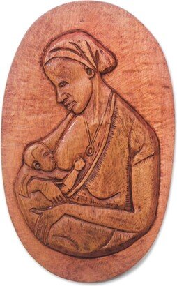 Handmade Breastfeeding Ii Wood Relief Panel