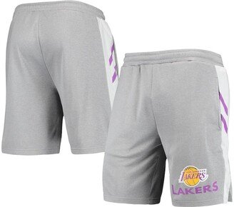 Men's Concepts Sport Gray Los Angeles Lakers Stature Shorts