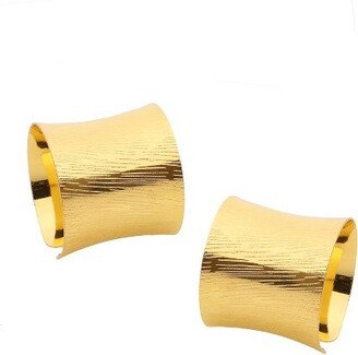 Set of 6 Gold Napkin Rings