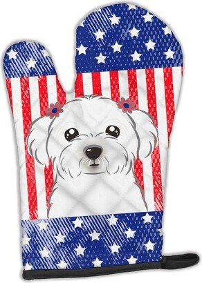 American Flag and Maltese Oven Mitt