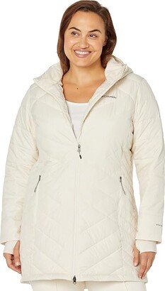 Plus Size Heavenly Long Hooded Jacket (Chalk) Women's Coat