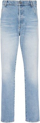 Straight-leg cotton jeans