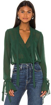 x REVOLVE Joli Tie Cuff Blouse