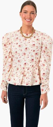 Hyacinth House Floral Ava Peplum Blouse