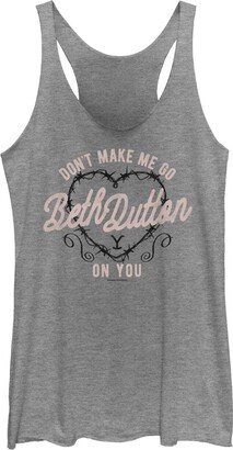 Y Yellowstone Go Beth Women's Racerback Tank Top