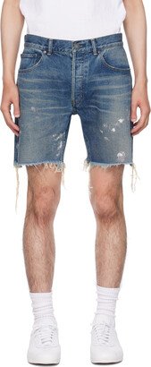 Blue Bozeman Denim Shorts