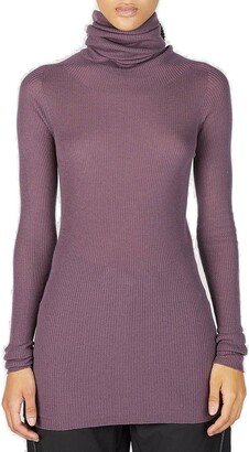 Ribbed Turtle-Neck Sweater