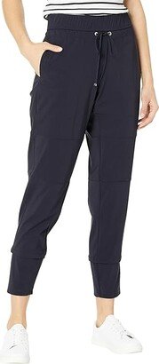 Prime Time Pull-On Jogger Pants with Drawcord Detail (Navy) Women's Casual Pants