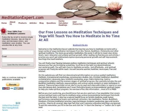 Meditationexpert.com Promo Codes & Coupons