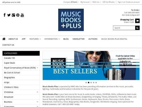 Music Books Plus Promo Codes & Coupons