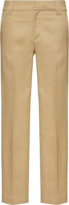 Cotton Cropped Trousers-AC