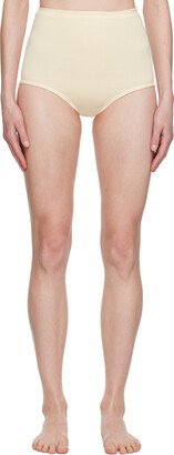 Talia Byre Off-White Raw Edge Briefs