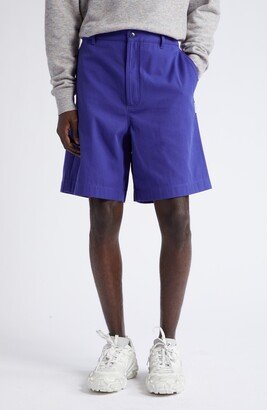 Oversize Cotton Blend Shorts