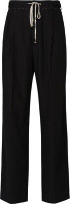 High-Waisted Straight-Leg Trousers-BC