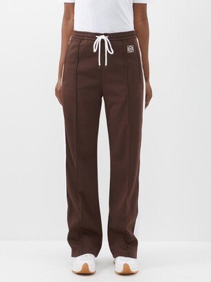 Anagram-embroidered Jersey Track Pants-AA