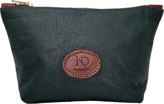 N'damus London Altantic Pine Leather Toiletry Case