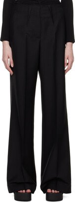 Black Flared Trousers-AD