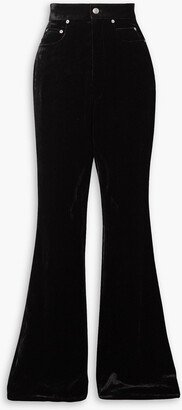 Bolan velvet flared pants