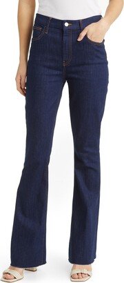 Flannigan Raw Hem High Waist Flare Jeans