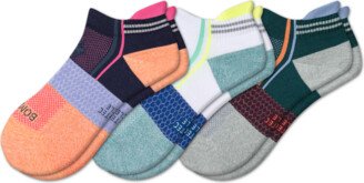 Women's Cycling Performance Ankle Sock 3-Pack - Ink White Mix - Large - Athletic