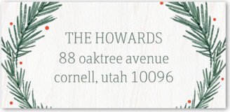 Address Labels: Joyous Wreaths Address Label, White, Address Label, Matte