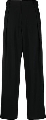 Wide-Leg Tailored Trousers-AI