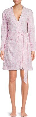 Hill House Home Drew Print Belted Robe-AA