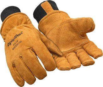 Men's Warm Fleece Lined Fiberfill Insulated Leather Work Gloves