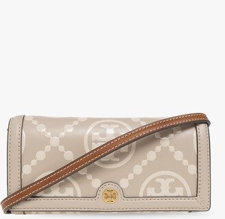 ‘T Monogram’ Shoulder Bag - Beige