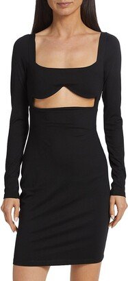 Cut-out Underwire Minidress