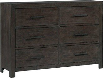 6 Drawer Holland Dresser Toasted Walnut