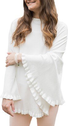 Talia Ruffle Trim Poncho