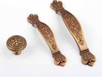 5 3.75 Hole Center Crown Drawer Pull Cabinet Decorative Handle Dresser Handles - One Piece Wmls356