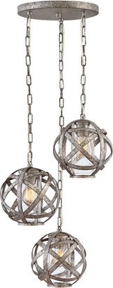 Carson Three-Light Outdoor Pendant Light