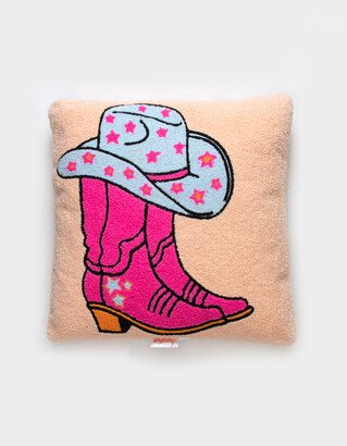 Cowgirl Boots Chenille Plush Pillow