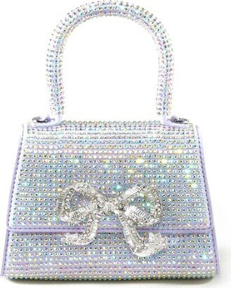 Gradient-Effect Bow Embellished Tote Bag