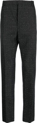 Wool Straight-Leg Trousers-AE